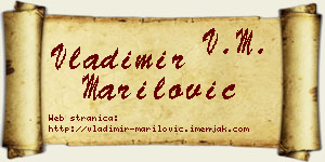 Vladimir Marilović vizit kartica